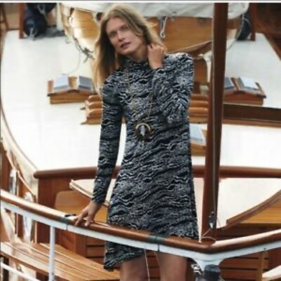 Anthropologie size large Maeve turtleneck swing dress - Picture 5 of 6